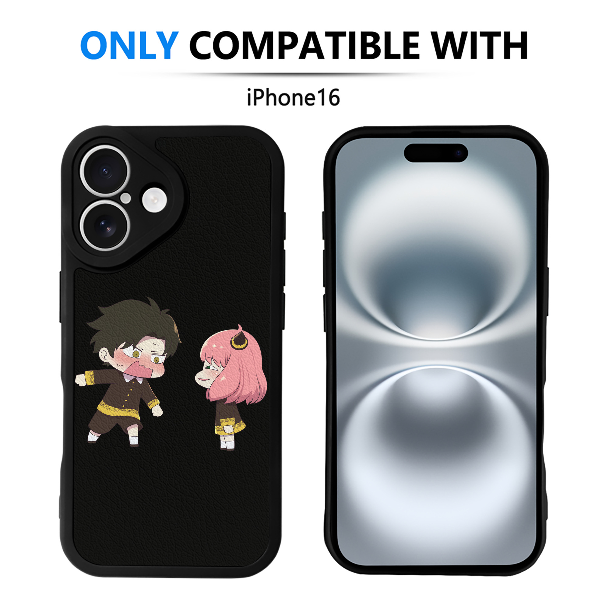 （画像用） SPY×FAMILY间谍家家酒 【iPhone 16シリーズ対応】シリコンスマホケース（レザー調） 材質：シリコン